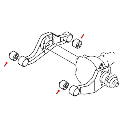Front Diff Mount Bush Kit Mitsubishi Pajero (2000 - 2017)
