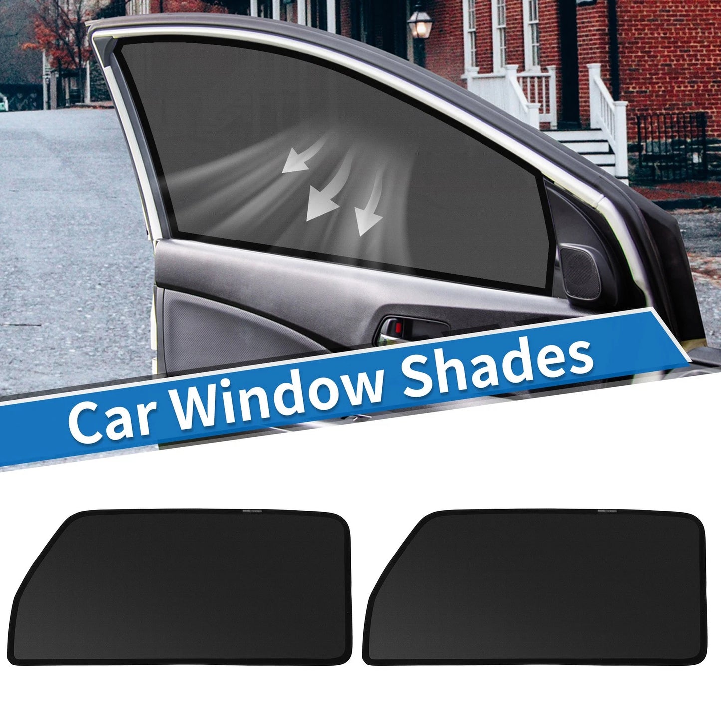 Car Window Cover for Suzuki Hustler MR52S/MR92S (2014–2023) Net Black