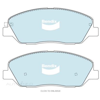 Set of 4 Bendix GCT Front Disc Brake Pads for Kia Sorento (2009–2014)