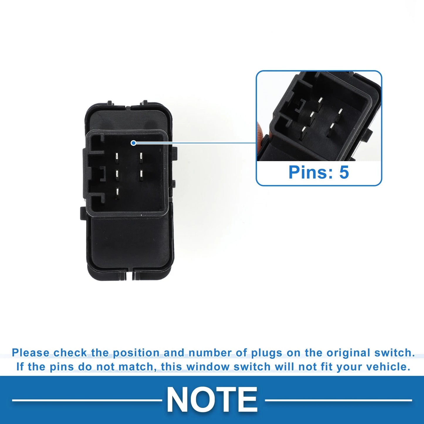 Front Side Power Window Switch for Ford Mercury (No.YF1Z14529ABA)