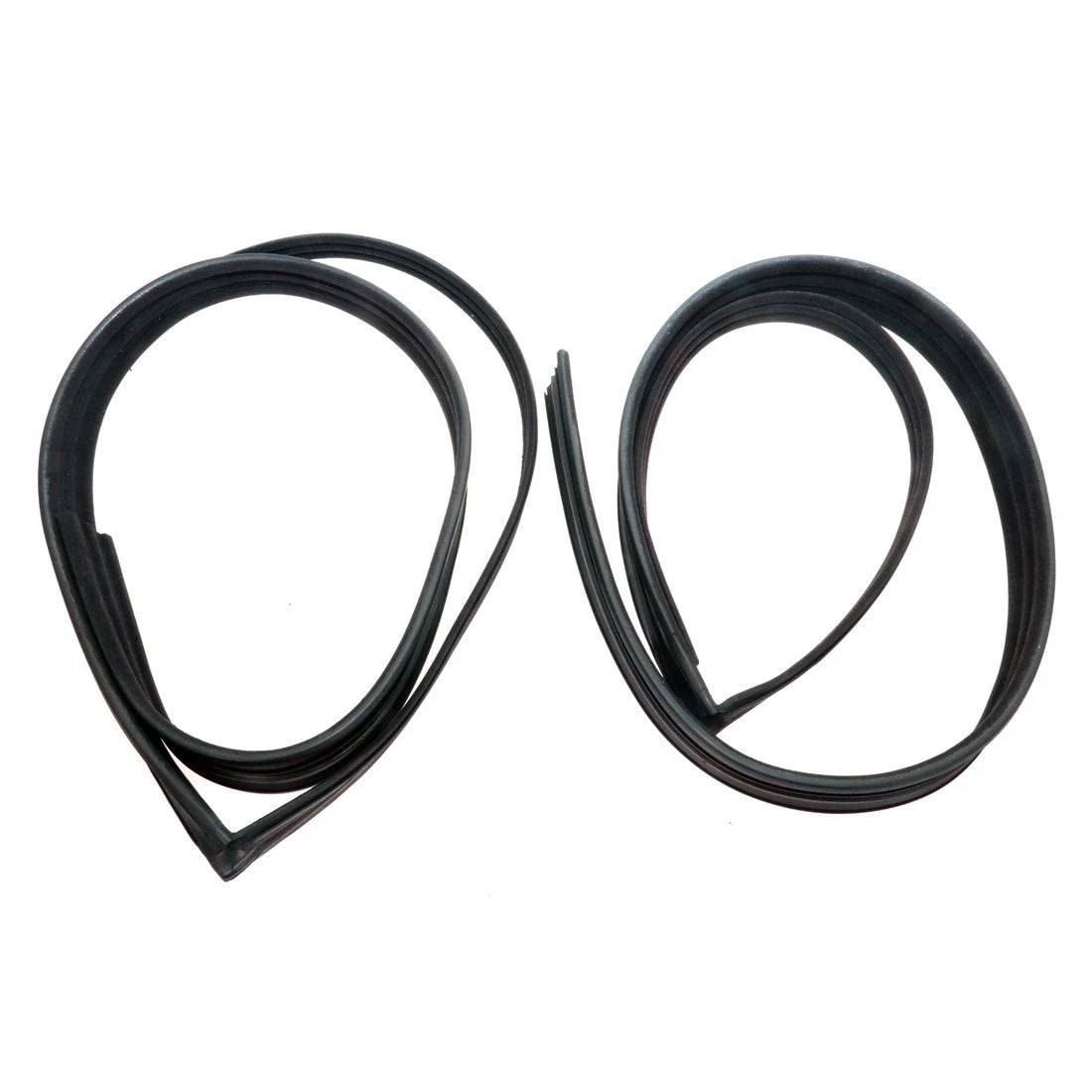 Set of 2 Door Glass Run Channel Rubber Seals for Isuzu Elf NPR NKR (1984)