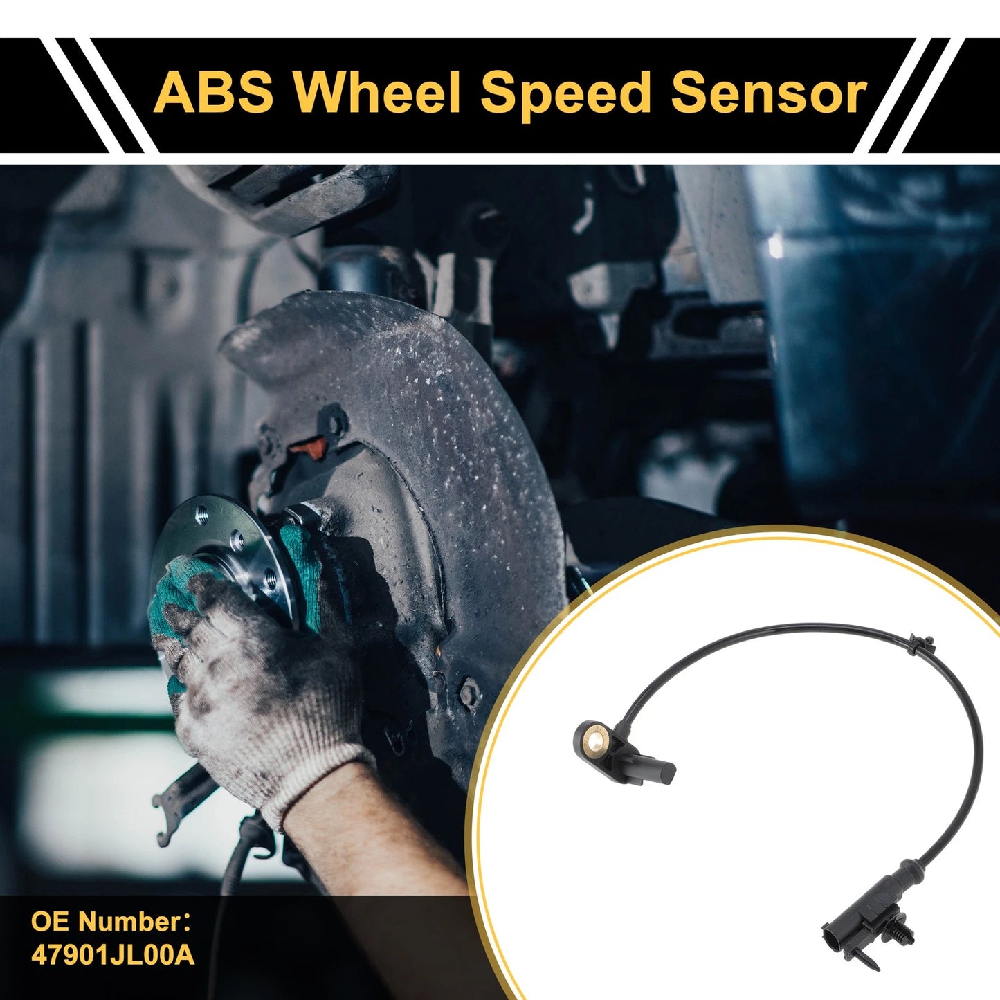 ABS Wheel Speed Sensor No. 47901JL00A for Nissan Altima (Rear Left)