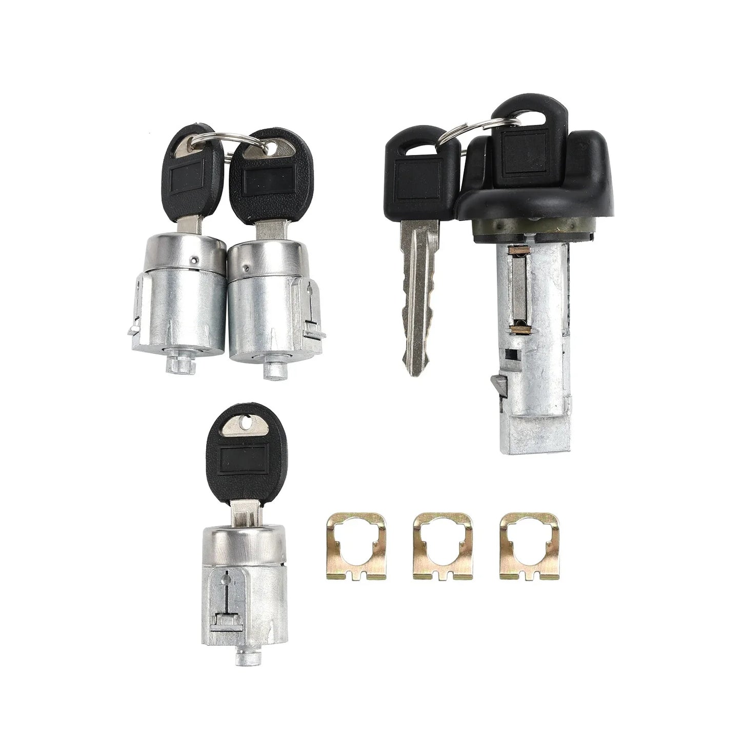 Ignition Switch Cylinder 3-Door Lockset (2 Keys) for Chevy Suburban(1998–1999)