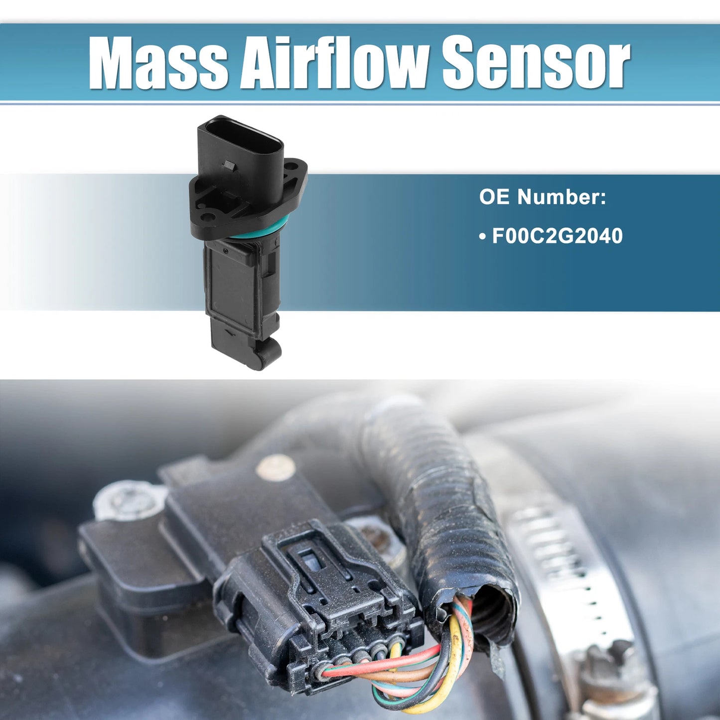 Mass Air Flow Sensor F00C2G2040 for VW Jetta 1.8L (2000–2005)