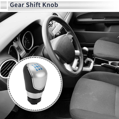 5 Speed Shift Knob for Ford Focus MK2 FL (2008–2011) Plastic Blue Black Silver