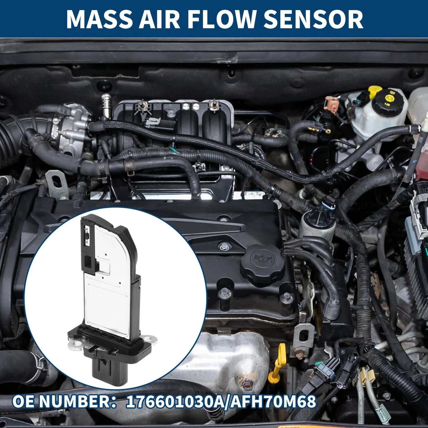 Mass Air Flow Sensor No.J1BA12B579AA for Ford Ranger (2016–2020)