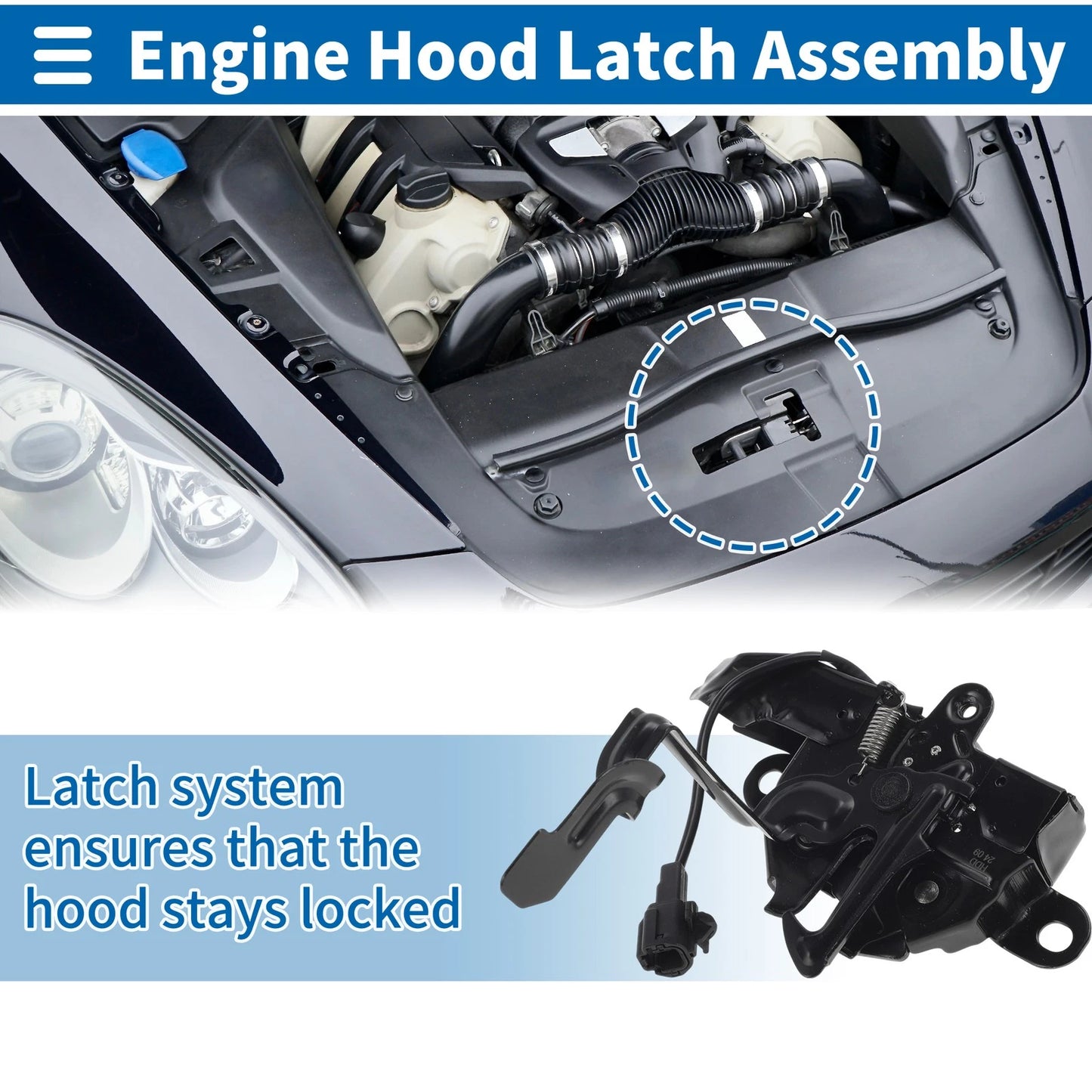Hood Latch Assembly for Toyota Tacoma (2016–2023) No. 5351004070