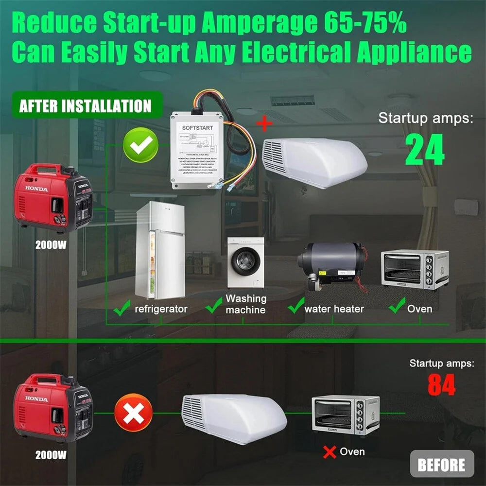 Air Conditioner Soft Start Kit for Coleman 450XX 452XX 470XX 472XX Series