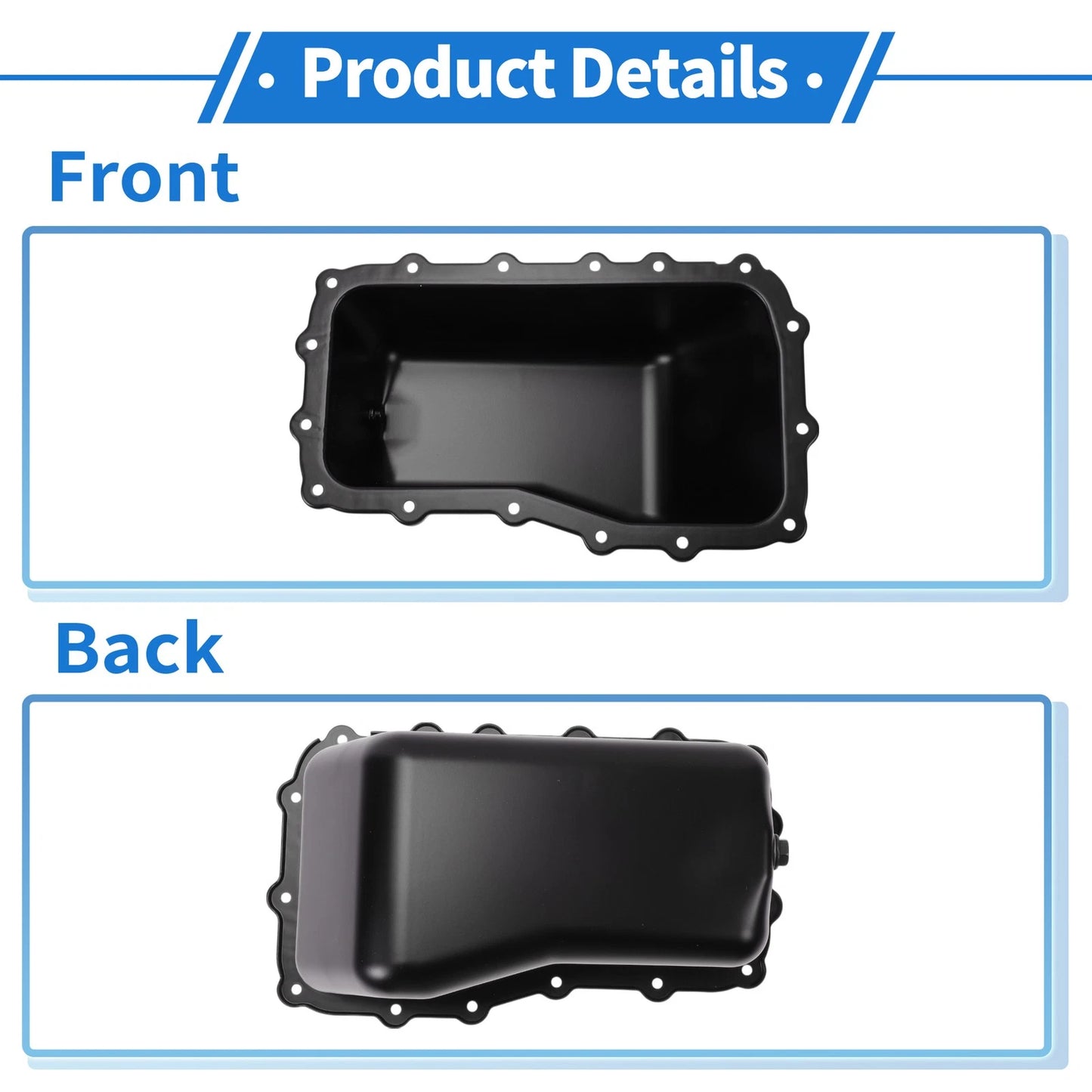 Engine Oil Pan for Jeep Wrangler V6 3.8L (2007–2011) No. 4666153AC