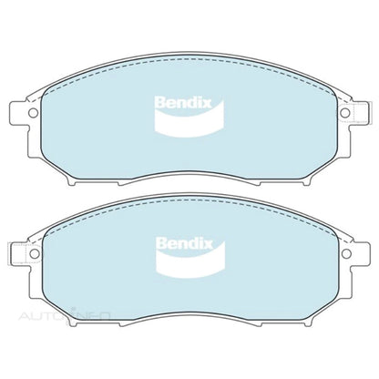 Set of 4 Front Disc Brake Pads for Nissan Navara D40 (2005–2015)