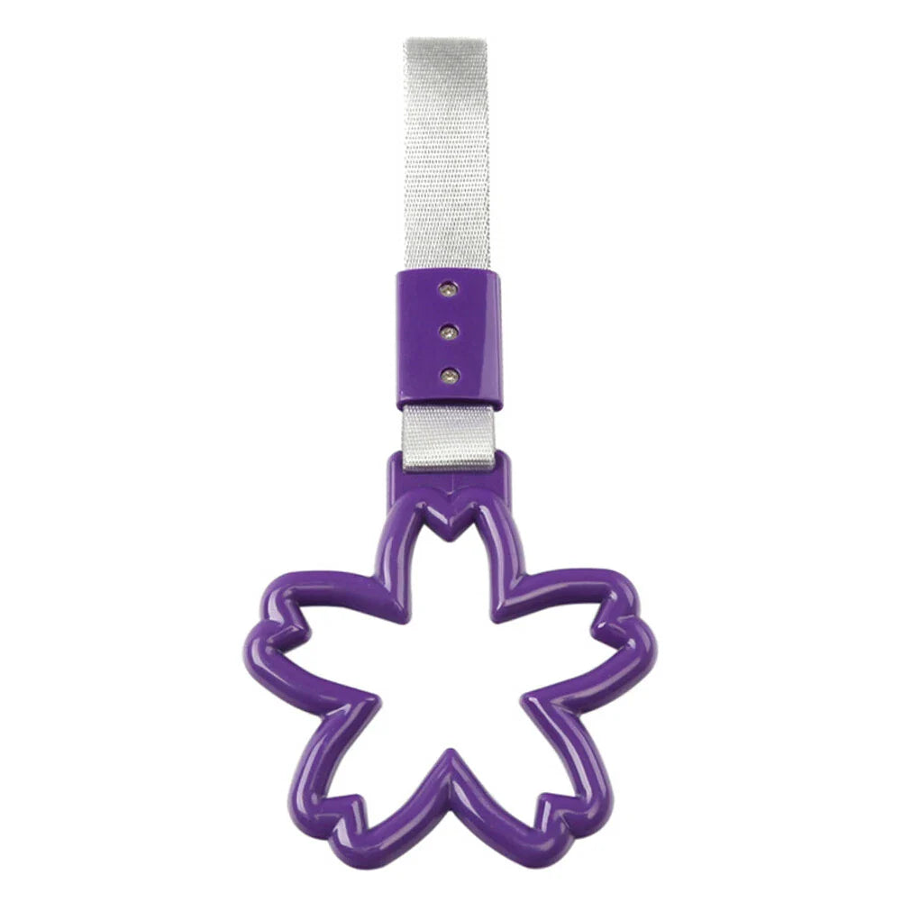 Cherry Blossom Shaped Ring Handle Strap for Train Bus - 1 Pcs