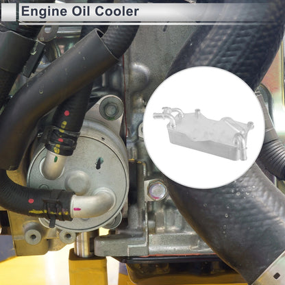 Set of 1 Engine Oil Cooler for Audi A6 (2011–2014) No. 4G0317021M