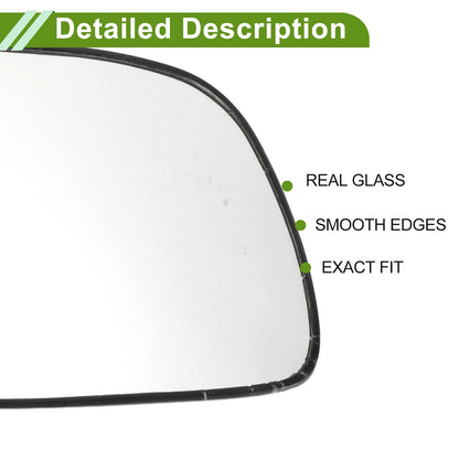 Right Heated Mirror Glass Replacement for KIA Carens (2006–2012) No. 876211D900
