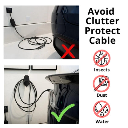Wall Charger Cable Connector Organizer Bracket Holder for Tesla Model S X Y 3