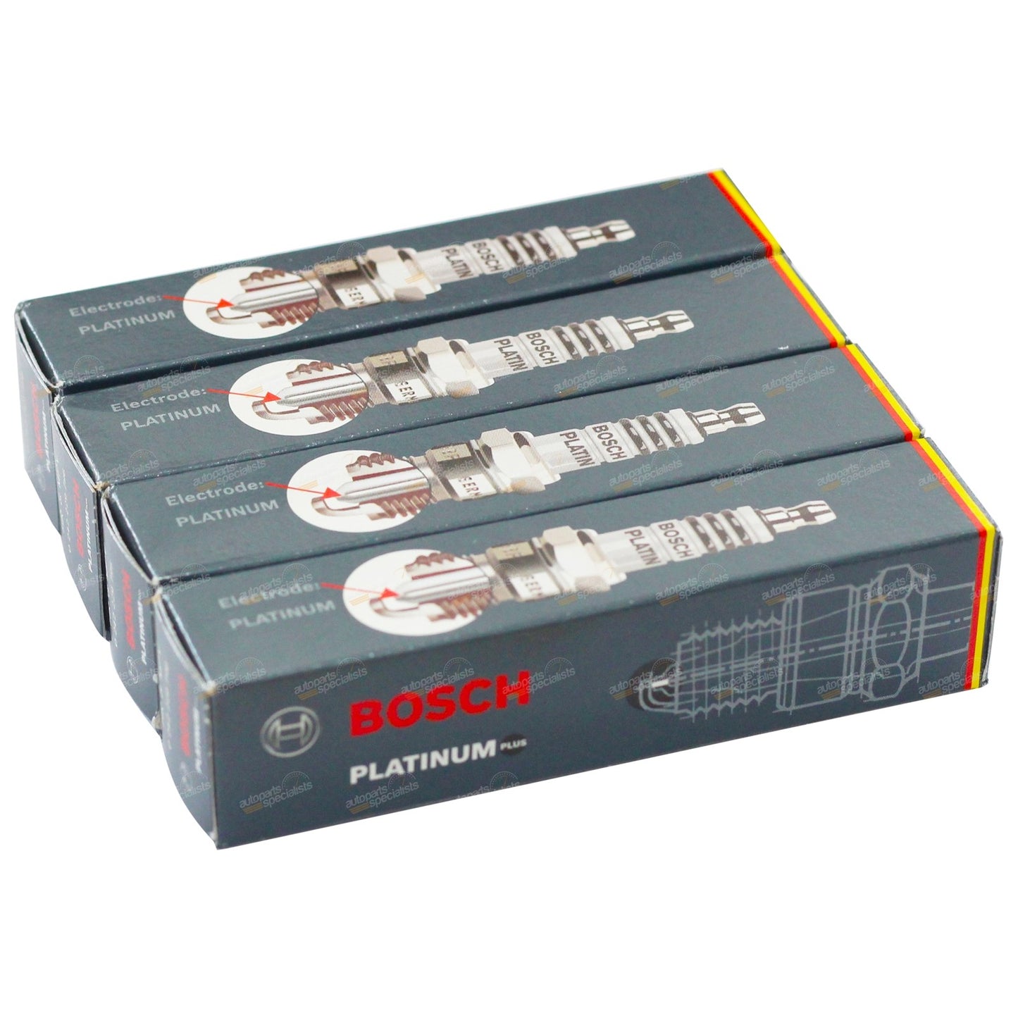 Set of 4 Spark Plugs for Mazda 323 (1998–2003)