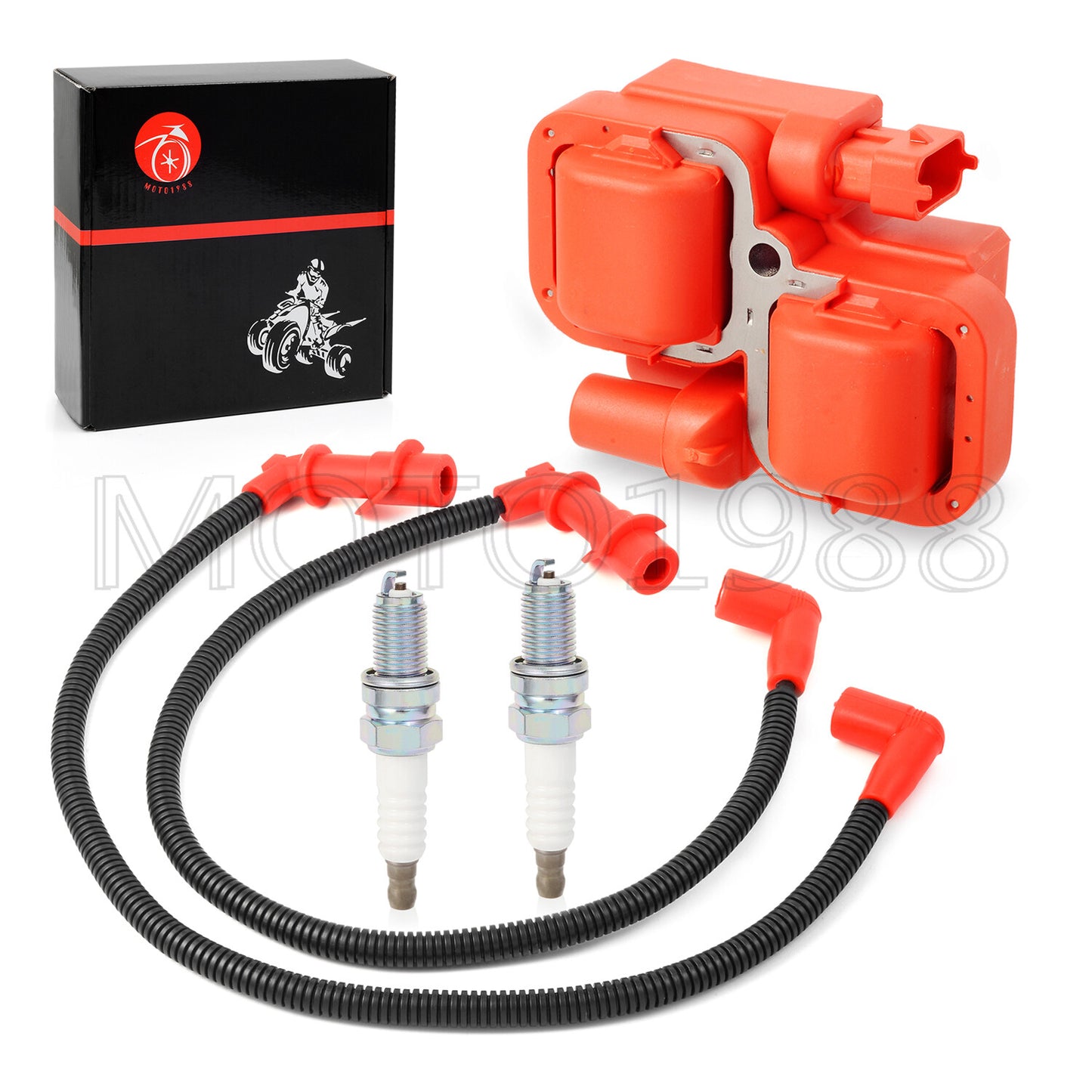 Ignition Coil & Spark Plug Cap for Polaris RZR S 4 800 EFI (2008–2010)