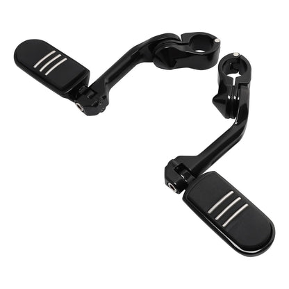 1-1/4 32mm Long Angled Highway Foot Pegs for Harley Road Street Electra Glide