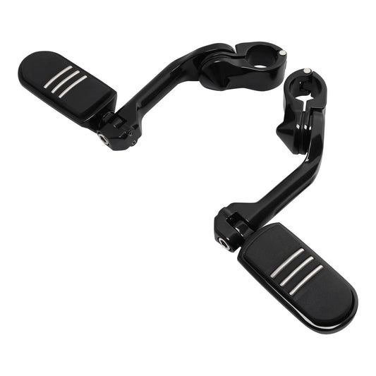 1-1/4 32mm Long Angled Highway Foot Pegs for Harley Road Street Electra Glide