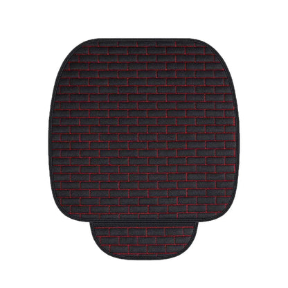 Front Car Seat Covers for Universal Fit - Protective Black Seat Mat Cover