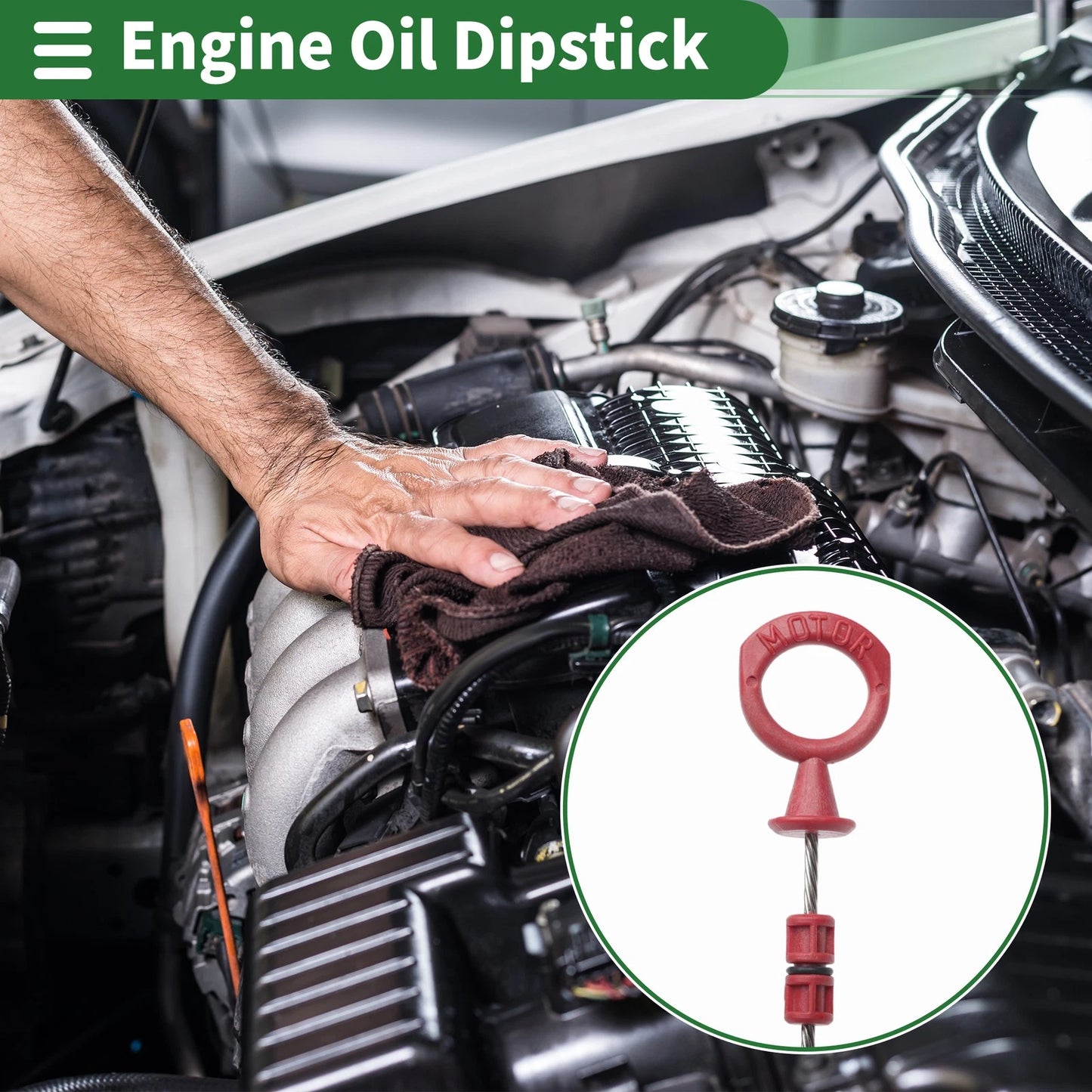Oil Level Dipstick No. 20758415/20466597 for Audi A4L 1.8T/2.0T (2012–2025)