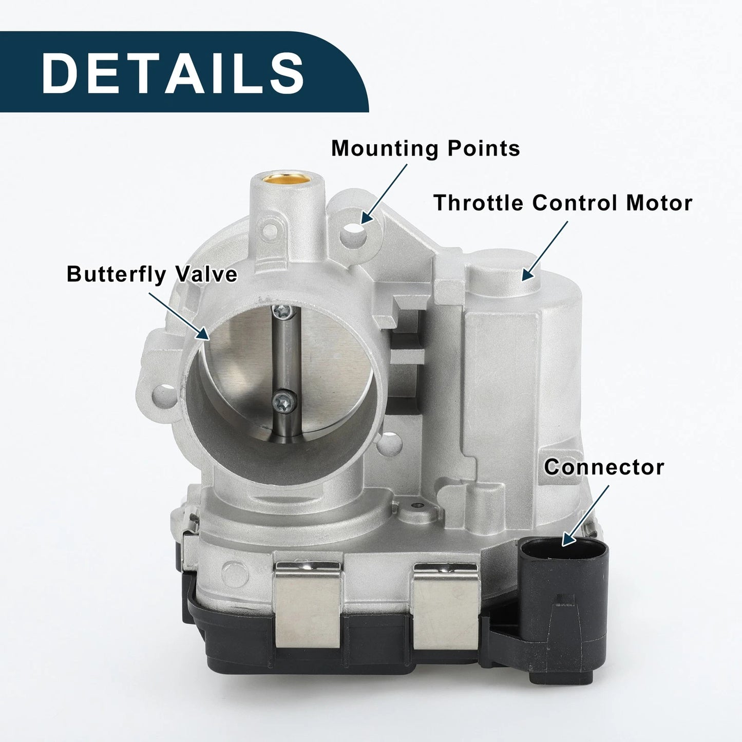 Throttle Body Actuator No.04C133062D for VW Polo, Seat Ibiza IV, Skoda Mii (2011–2017)