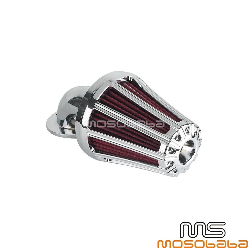 Chrome Air Filter Cleaner Intake for Harley Sportster Roadster XL883R (2004-2023)