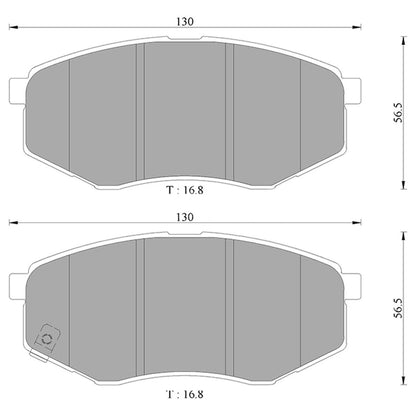 Front Disc Brake Pads Set for Kia Sportage (2009–2013)