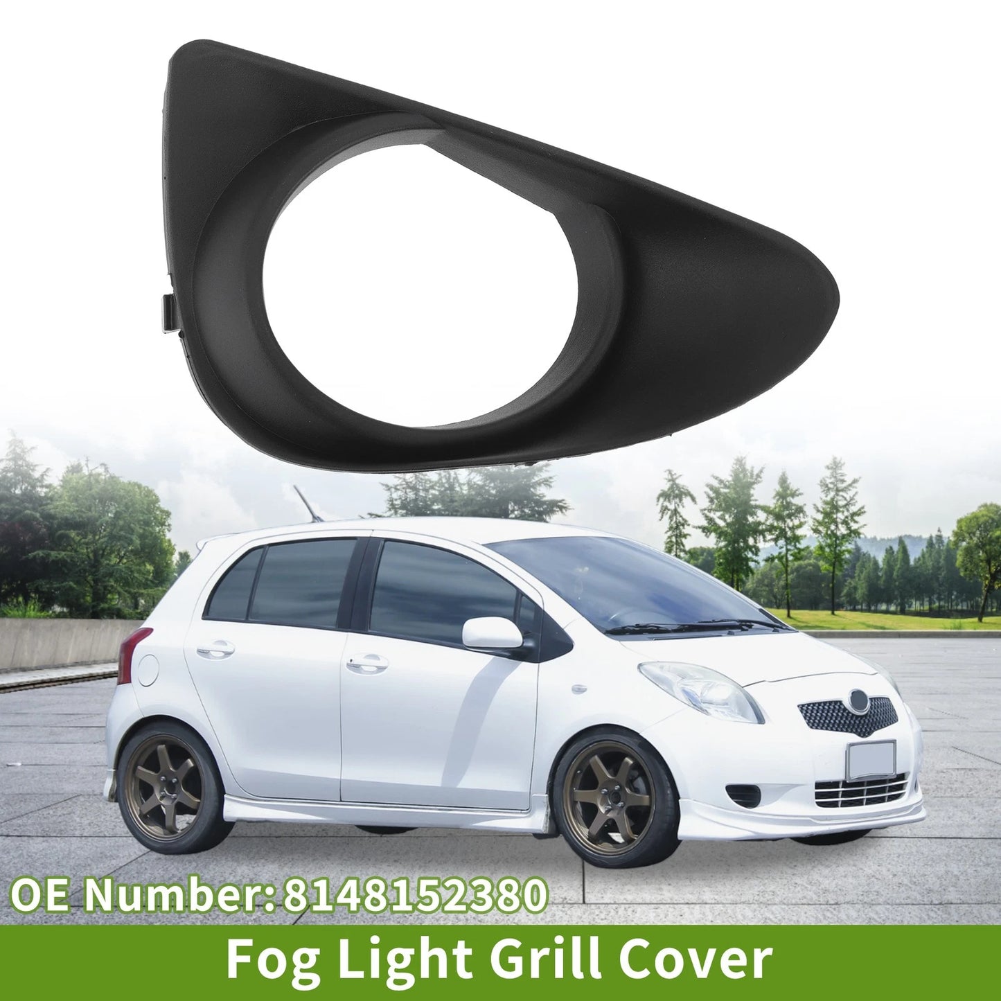 1 Pc Fog Light Grill for Toyota Yaris (2011–2014) No. 8148152380