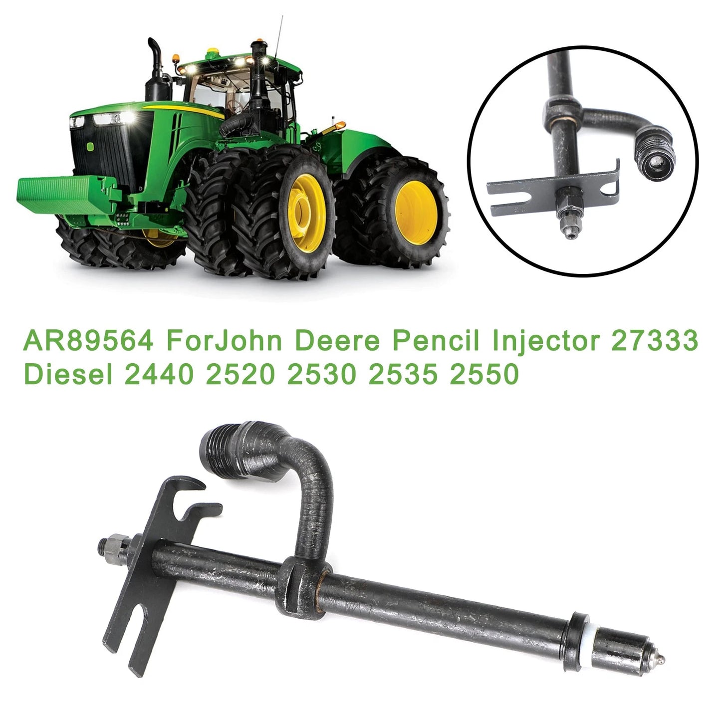 Set of 4 AR89564 Pencil Injectors for John Deere 2440 2530 2535 2550