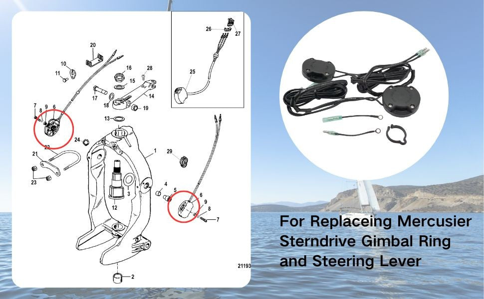 Trim Transmitter for Mercruiser Alpha One & Bravo (Universal)