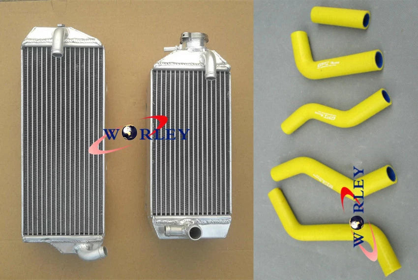 Aluminum Radiator and Hose for Suzuki RMZ250 (2007–2009) Blue