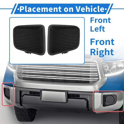Set of 2 Fog Light Grilles No.521270C060 for Toyota Tundra