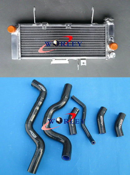 Aluminum Radiator + Blue Hose for Suzuki SV650N SV650 2003-2004
