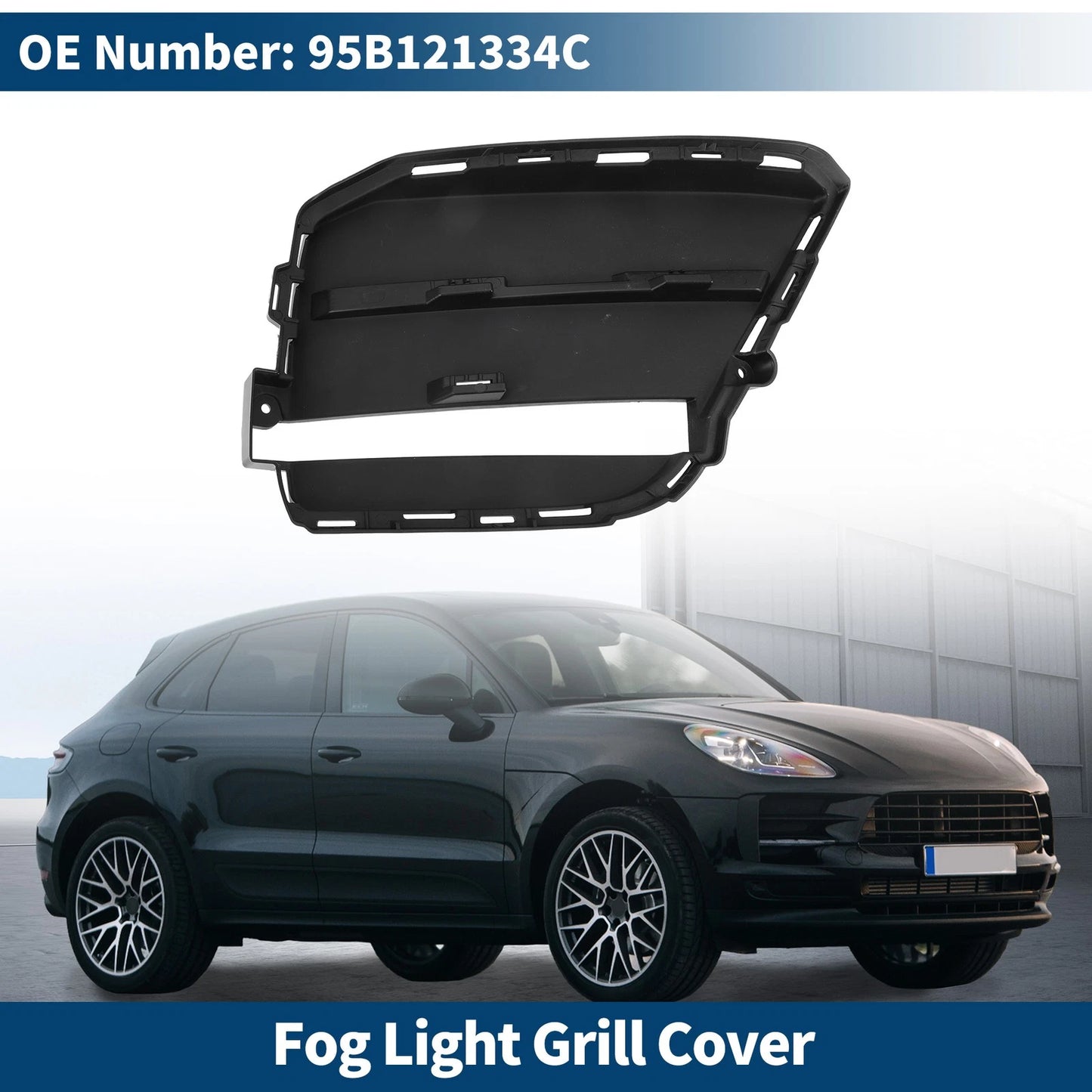 1 Pc Fog Light Grill for Porsche Macan (2018–2021) No. 95B121334C