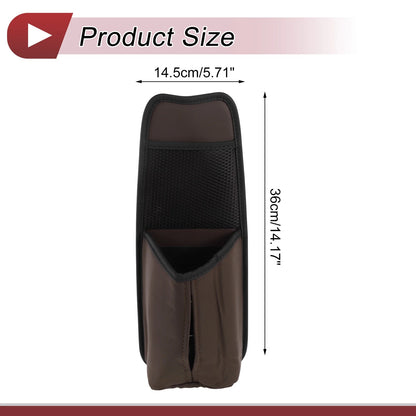 Sunglasses Holder Case for Universal Fit (1 Pc) - PU Leather, Brown