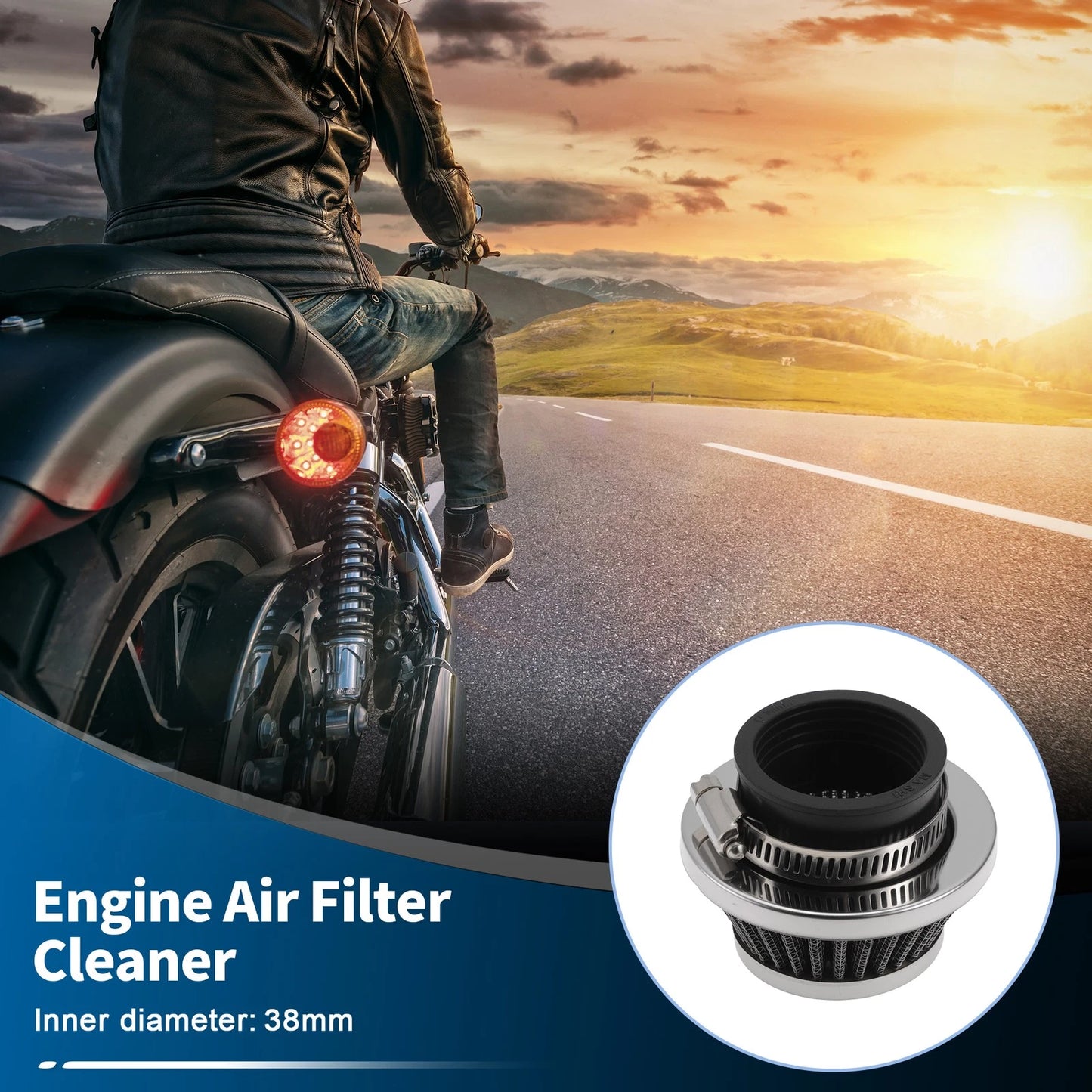 Air Filter for Motorcycle (38mm)