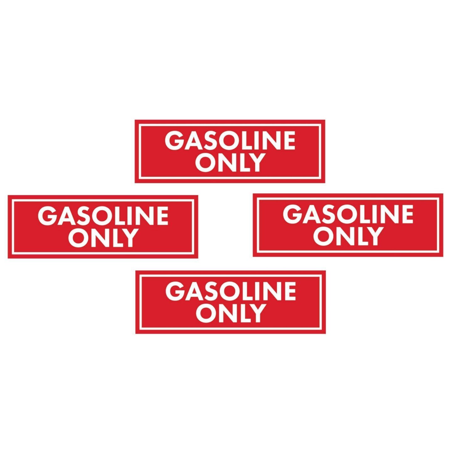 Set of 4 Diesel Fuel Only Stickers for Fuel Door
