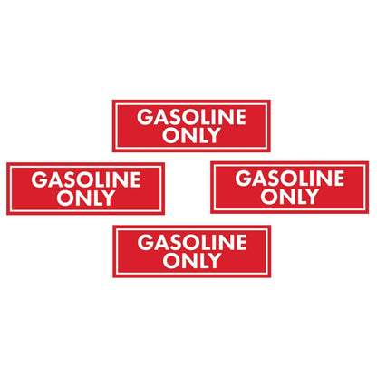 Set of 4 Diesel Fuel Only Stickers for Fuel Door