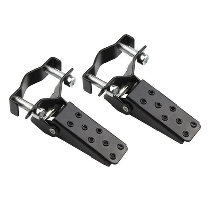 Pedals for Diverse Motorcycle Metal Passenger Black Silver
