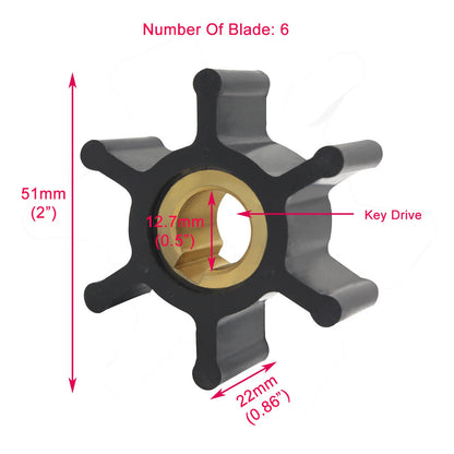 Impeller Kit for Yanmar 2GM20F (1975–1990)