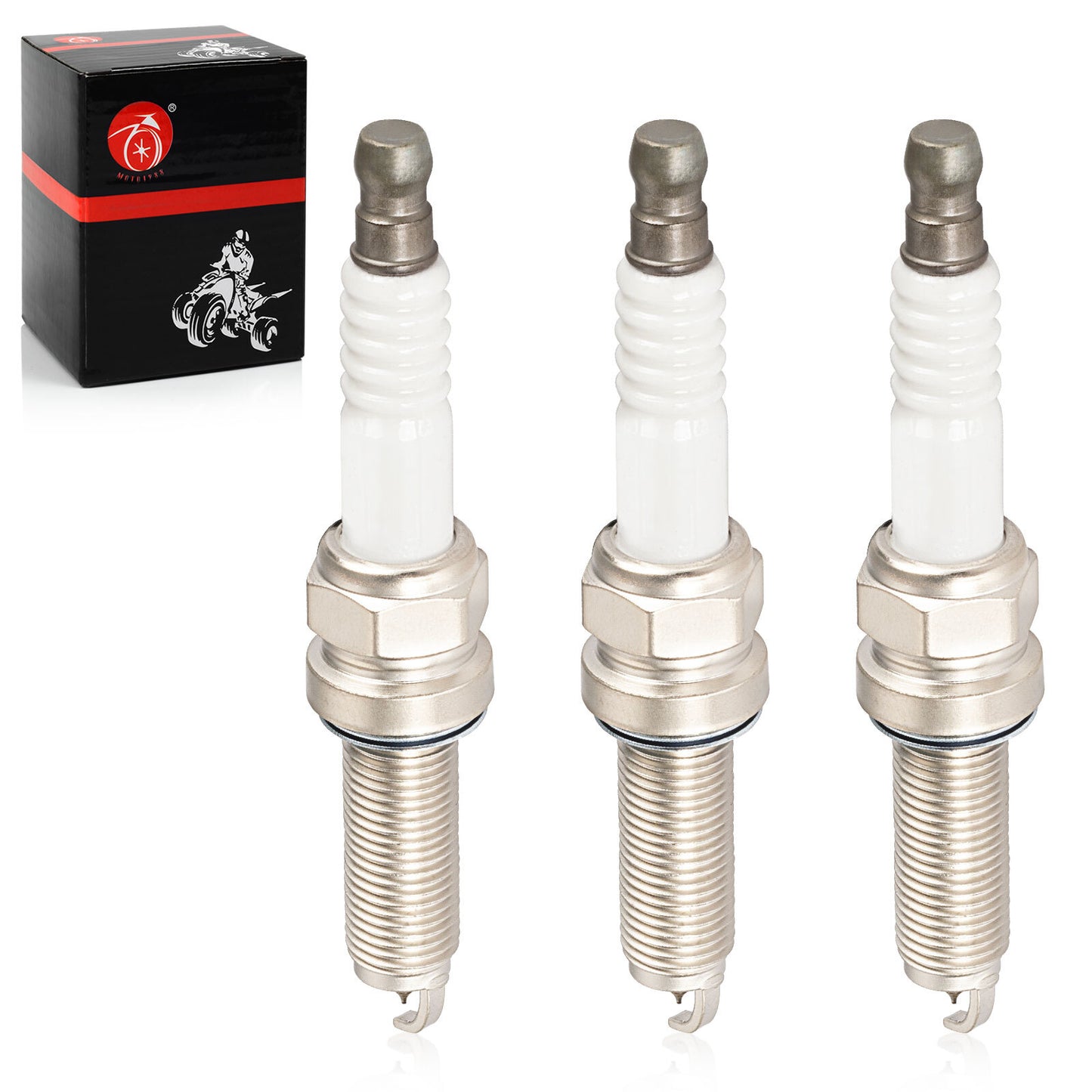 Set of 3 Iridium Spark Plugs for Can-Am Maverick X3 Turbo Max (2017–2024)