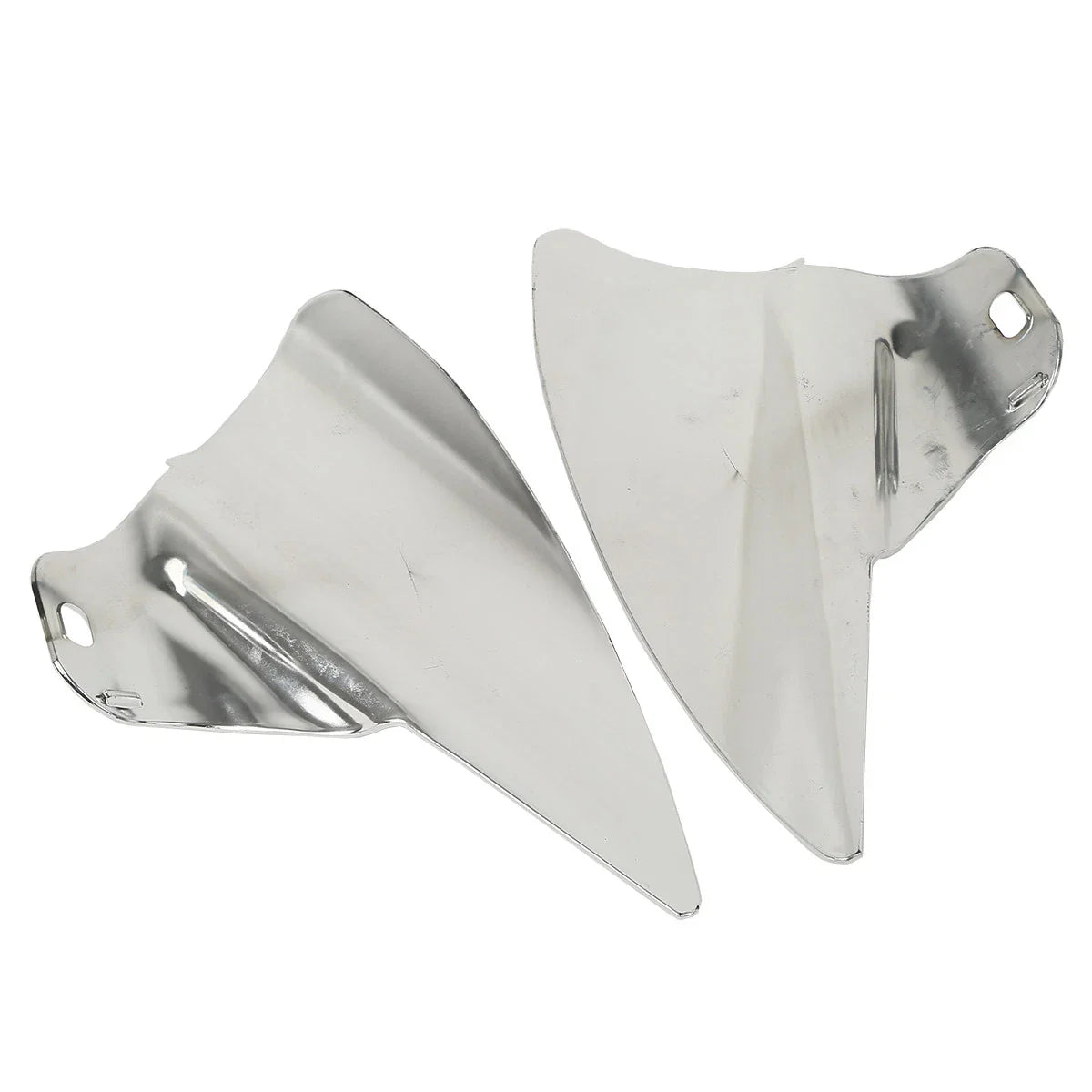 Chrome Saddle Shield Heat Deflectors for Harley Touring Road King (2009-2023)