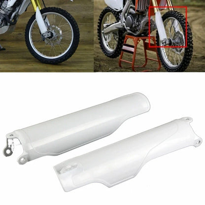 White Race Fork Guards for Honda CR125 CR250 CRF250 CRF450 CRF250R