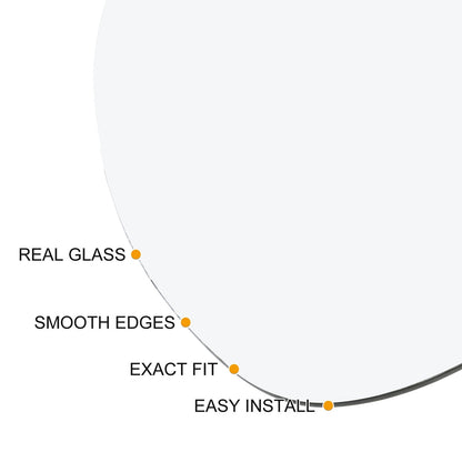 Left Side Heated Mirror Glass for Volkswagen Tiguan (2009–2017)