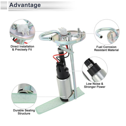 Fuel Pump Assembly 1.8L 2.5L 2.7L for BMW 318i 325 325i (1988-1993)