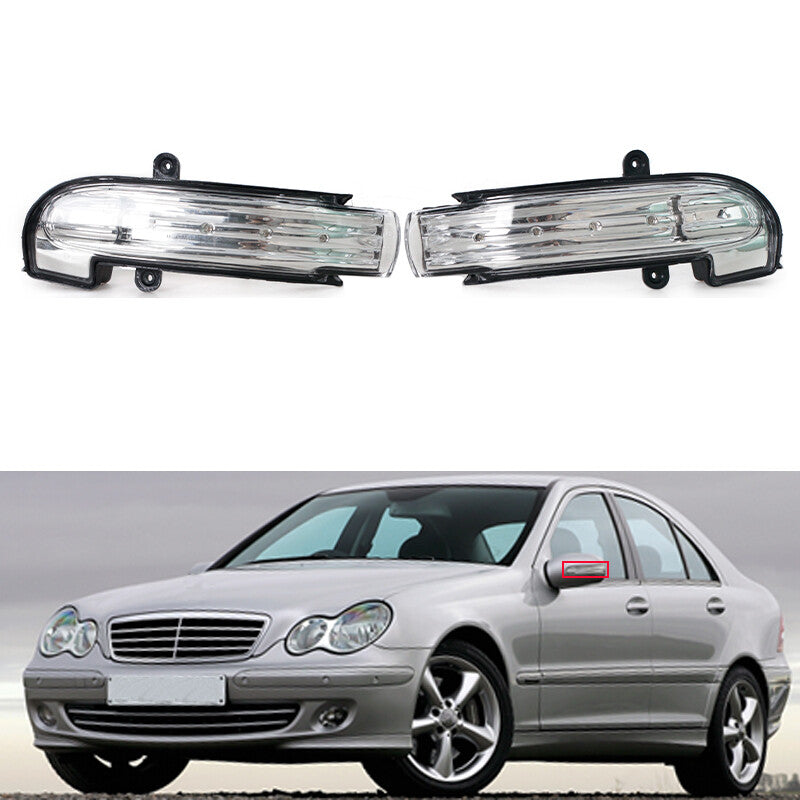 Pair Mirror Signal Lights for Mercedes-Benz C-Class (2004–2007)