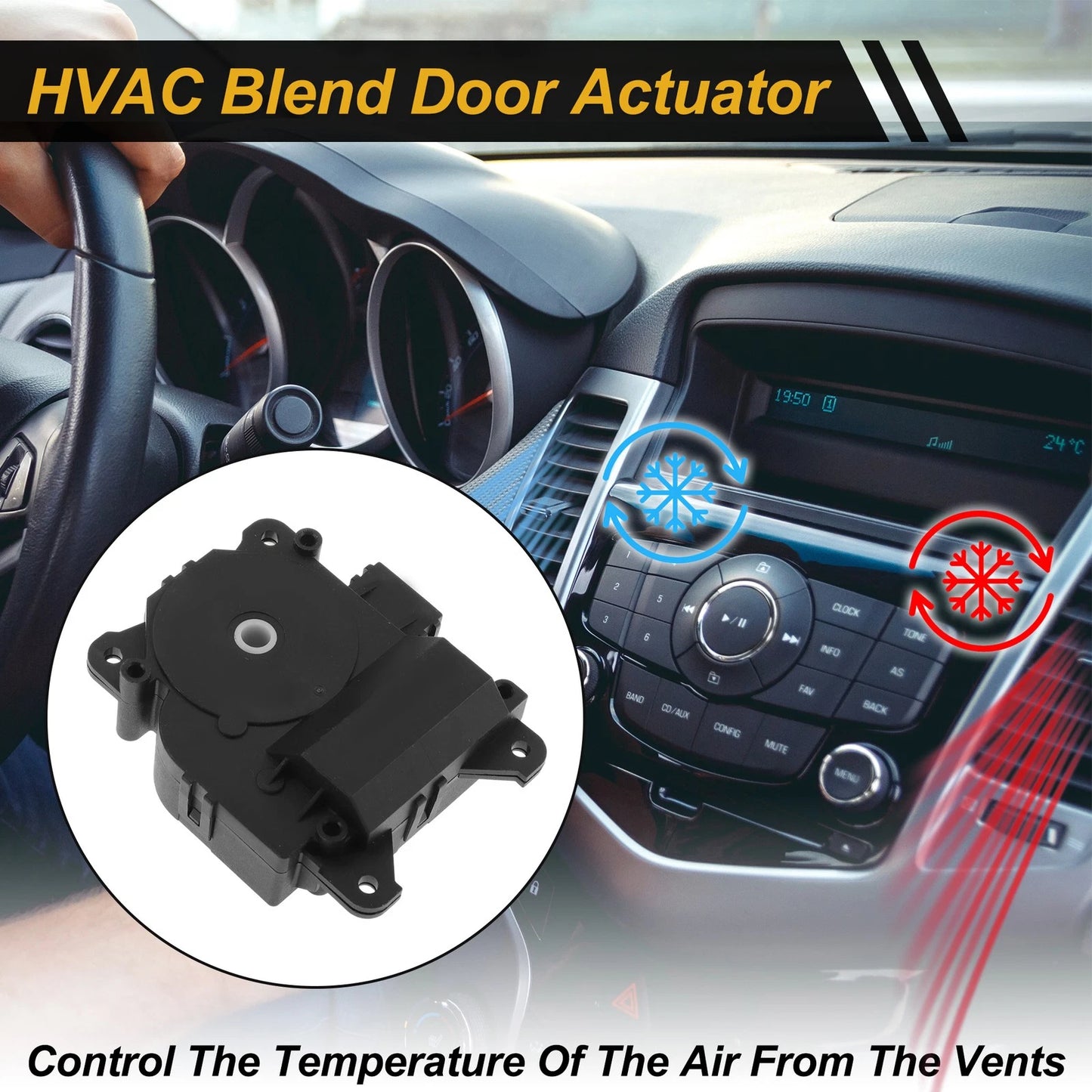 HVAC Heater Blend Door Actuator for Acura MDX (2001–2006) No. 79350S0XA01
