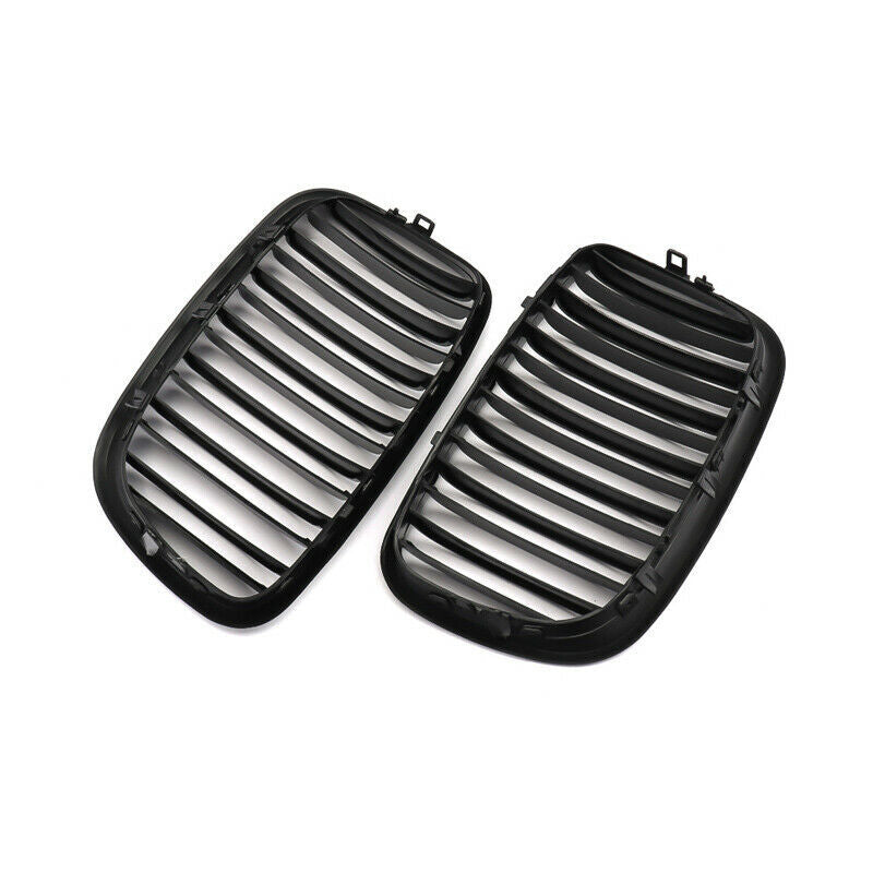 Gloss Black Front Kidney Grill for BMW X5 X6 (2007–2013)