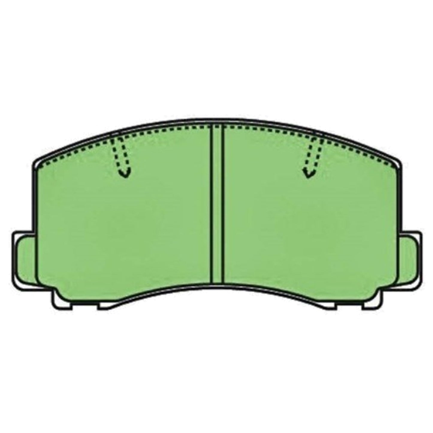 Front Disc Brake Pad Set for Toyota Corolla (1984–1994)