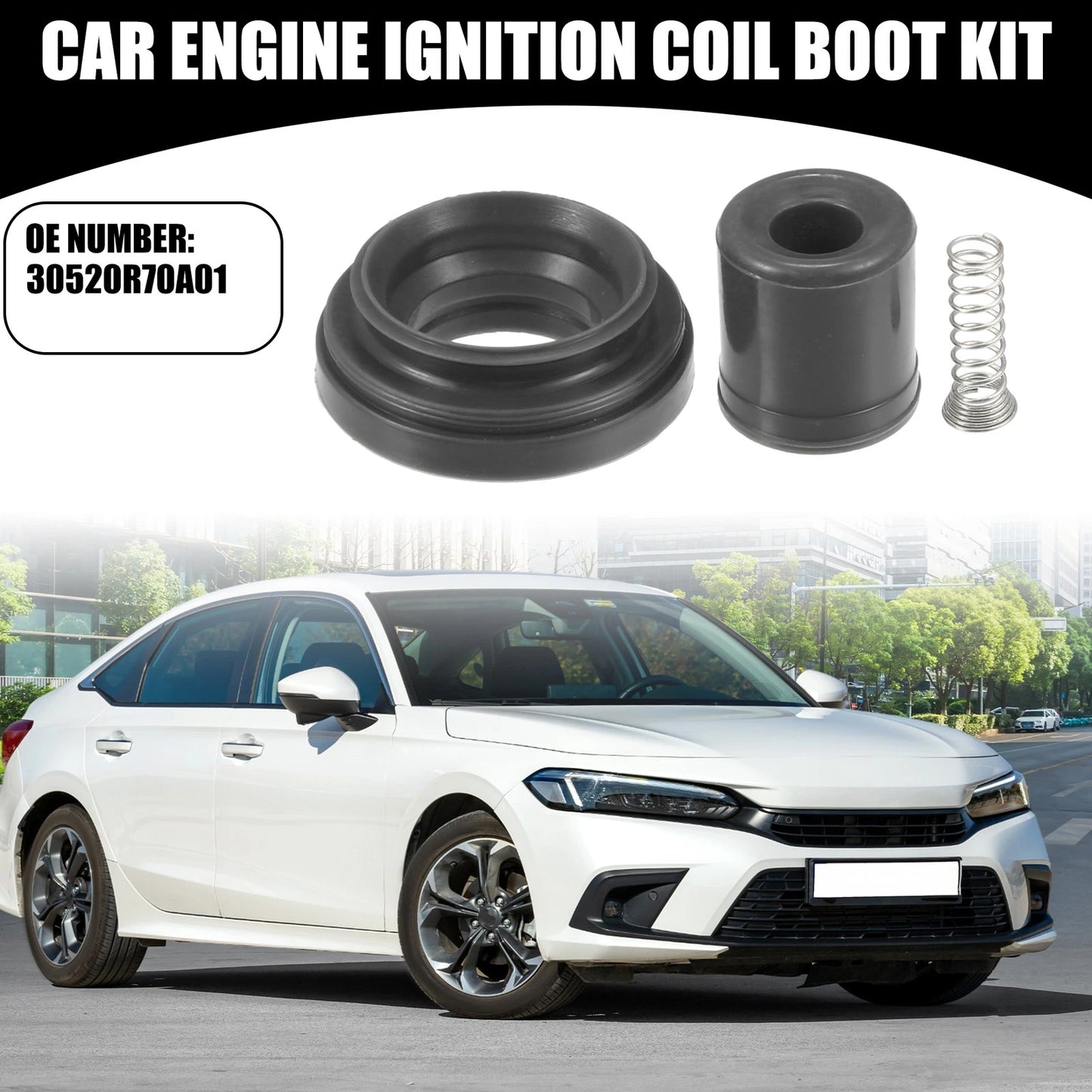 Set of 1 Engine Ignition Coil Boot Kit No. 30520R70A01 for Honda Pilot (2003–2014)